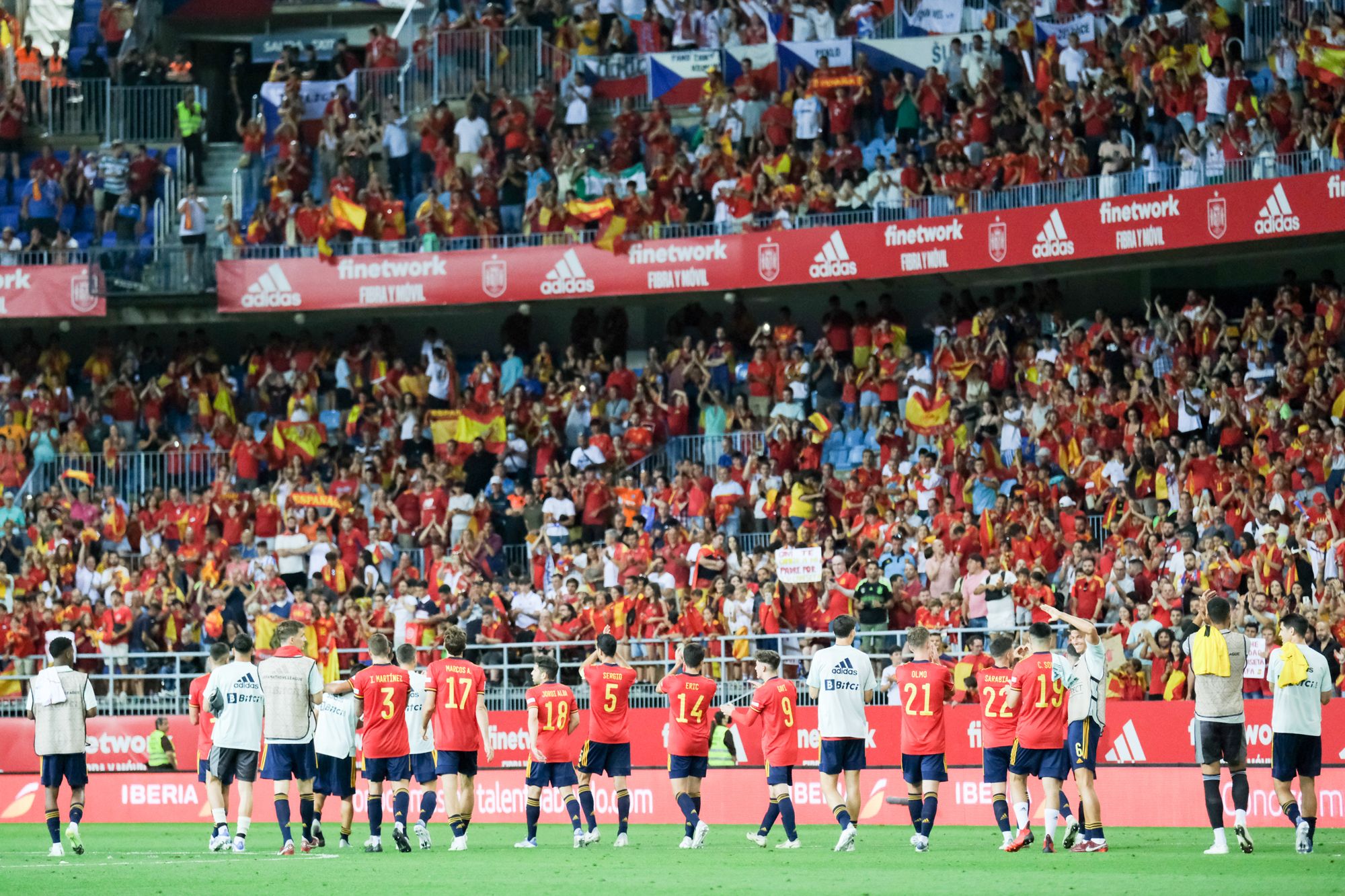 El España - República Checa en La Rosaleda, en imágenes