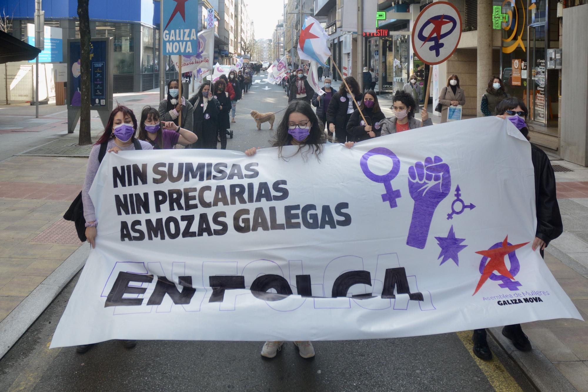 Día de la Mujer: el violeta toma la calle con medidas anticovid