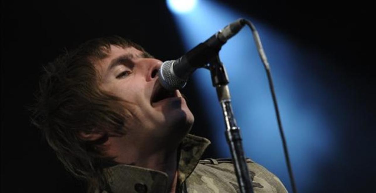 Liam Gallagher, durant un actuació a Zuric, l’octubre del 2011.