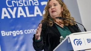 Imagen de archivo de la candidata del PP a la alcaldía de Burgos, Cristina Ayala, ganadora de las elecciones del 28M. EFE/Santi Otero