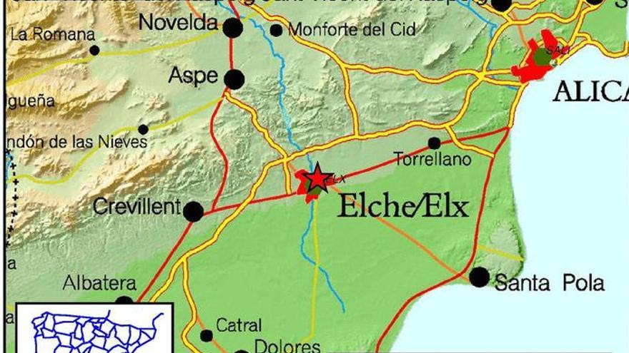 El epicentro del temblor se ha registrado en Elche.