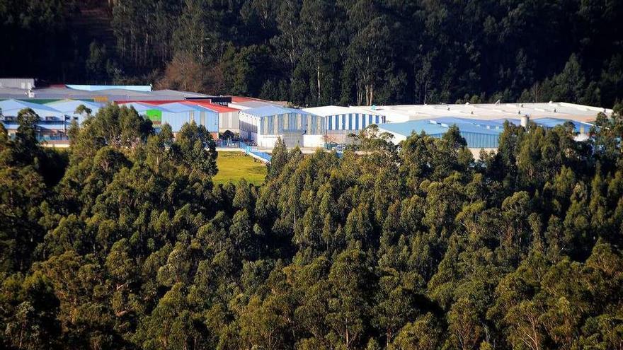 Parque industrial de Castiñeiras, en Bueu. // Gonzalo Núñez