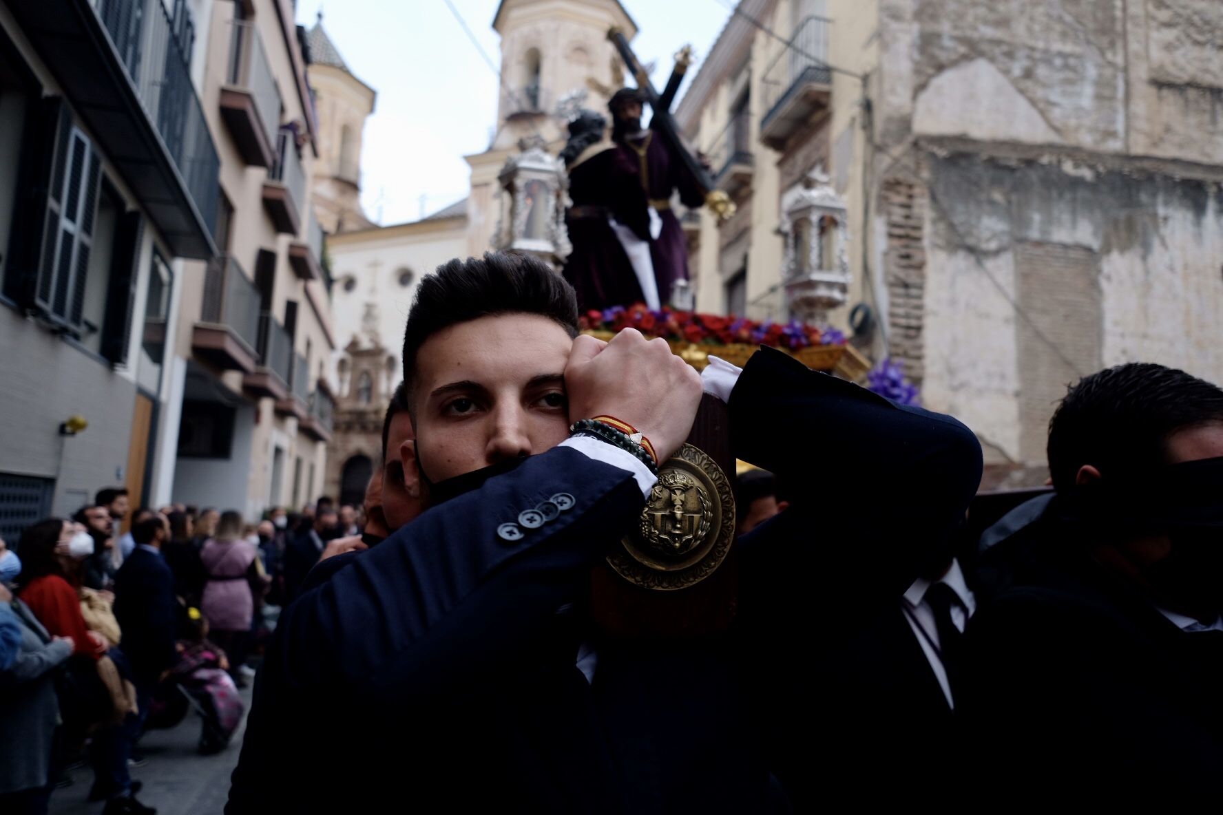 El Nazareno de la Salutación y Santa Mujer Verónica, la IX Estación de este Vía Crucis