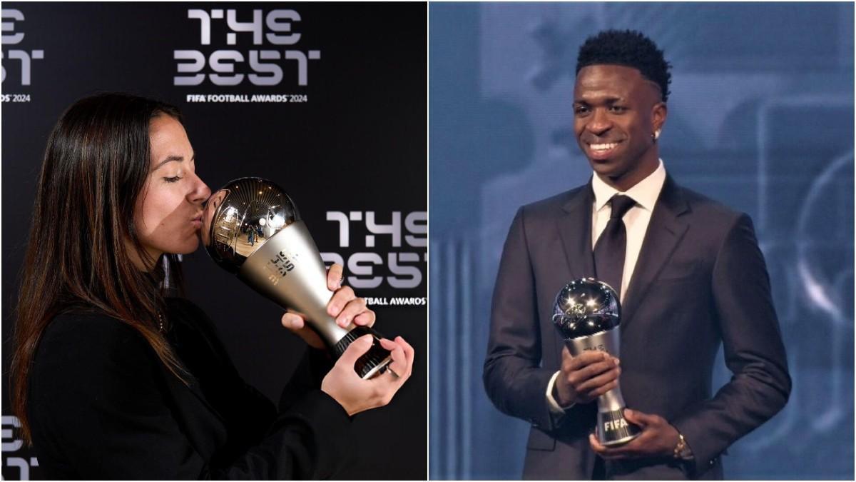 Aitana Bonmatí y Vinicius triunfan en los The Best