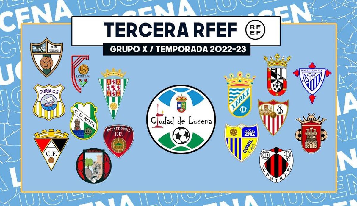 Cuadro de los equipos que participarán en el Grupo 10 de la Tercera RFEF para la temporada 22-23.