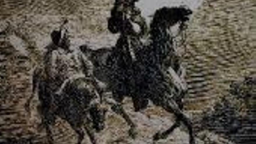 Don Quijote se pasea por Mérida