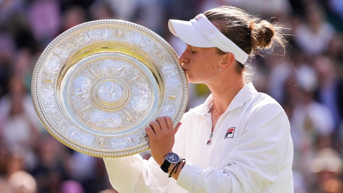 Barbora Krejcikova, vigente campeona de Wimbledon