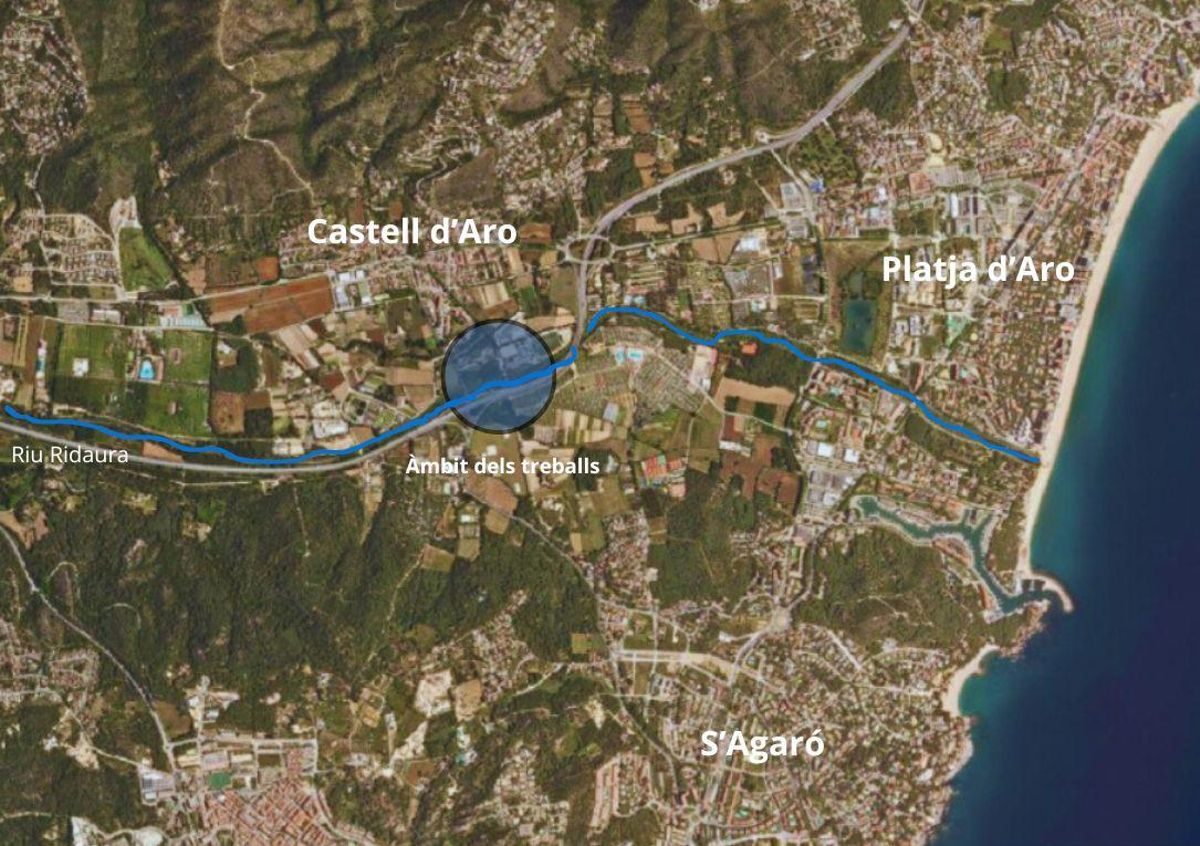 El curs i l'àmbit d'actuació del riu Ridaura.