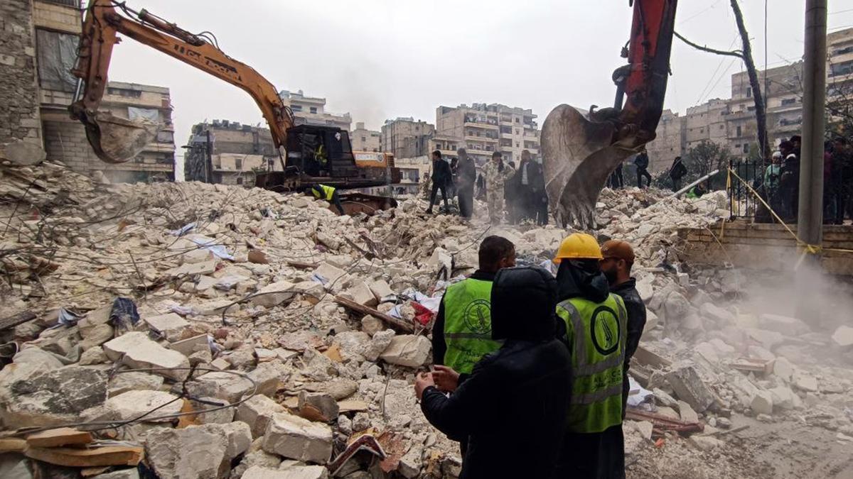 Daños materiales en Alepo (Siria).