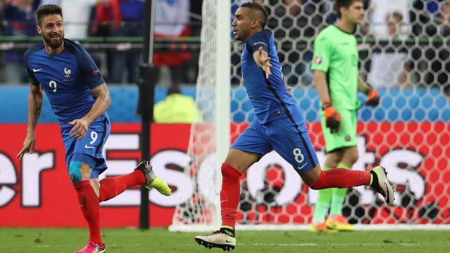 Payet durante un encuentro de la pasada Eurocopa.