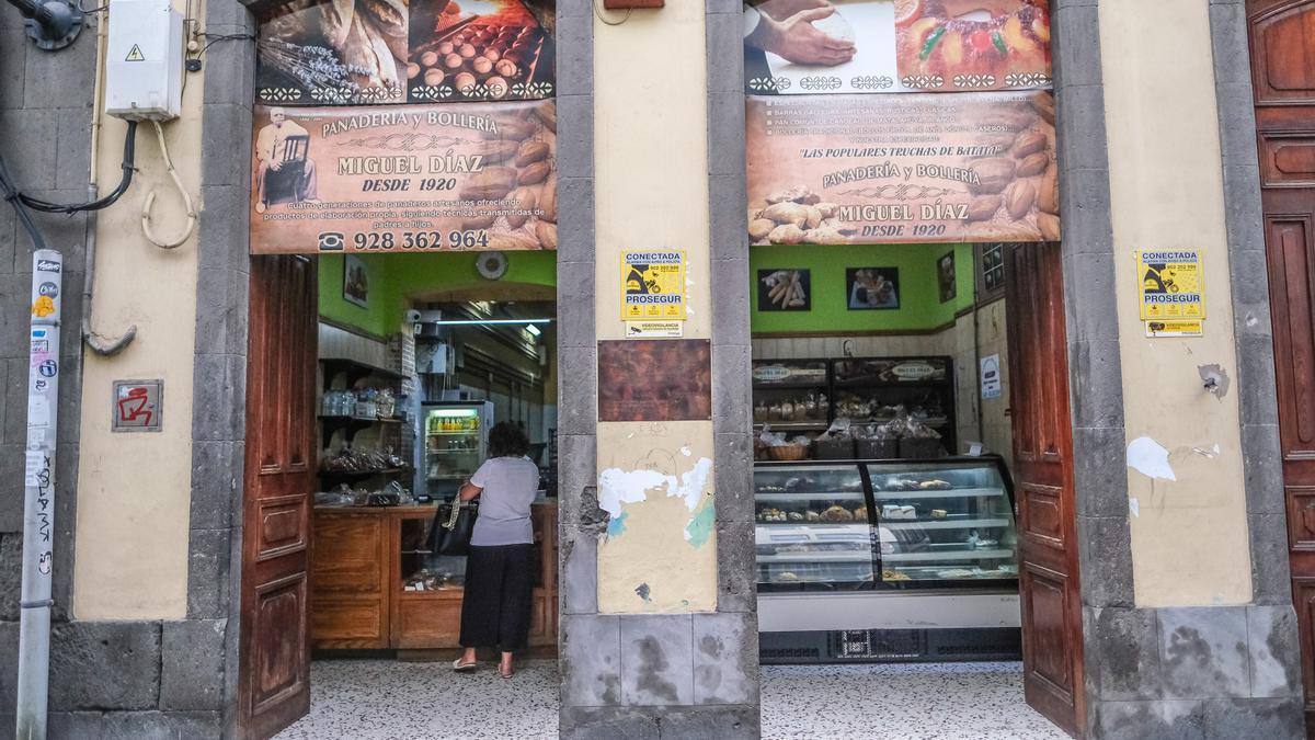 Exterior de la panadería Miguel Díaz de Las Palmas de Gran Canaria.