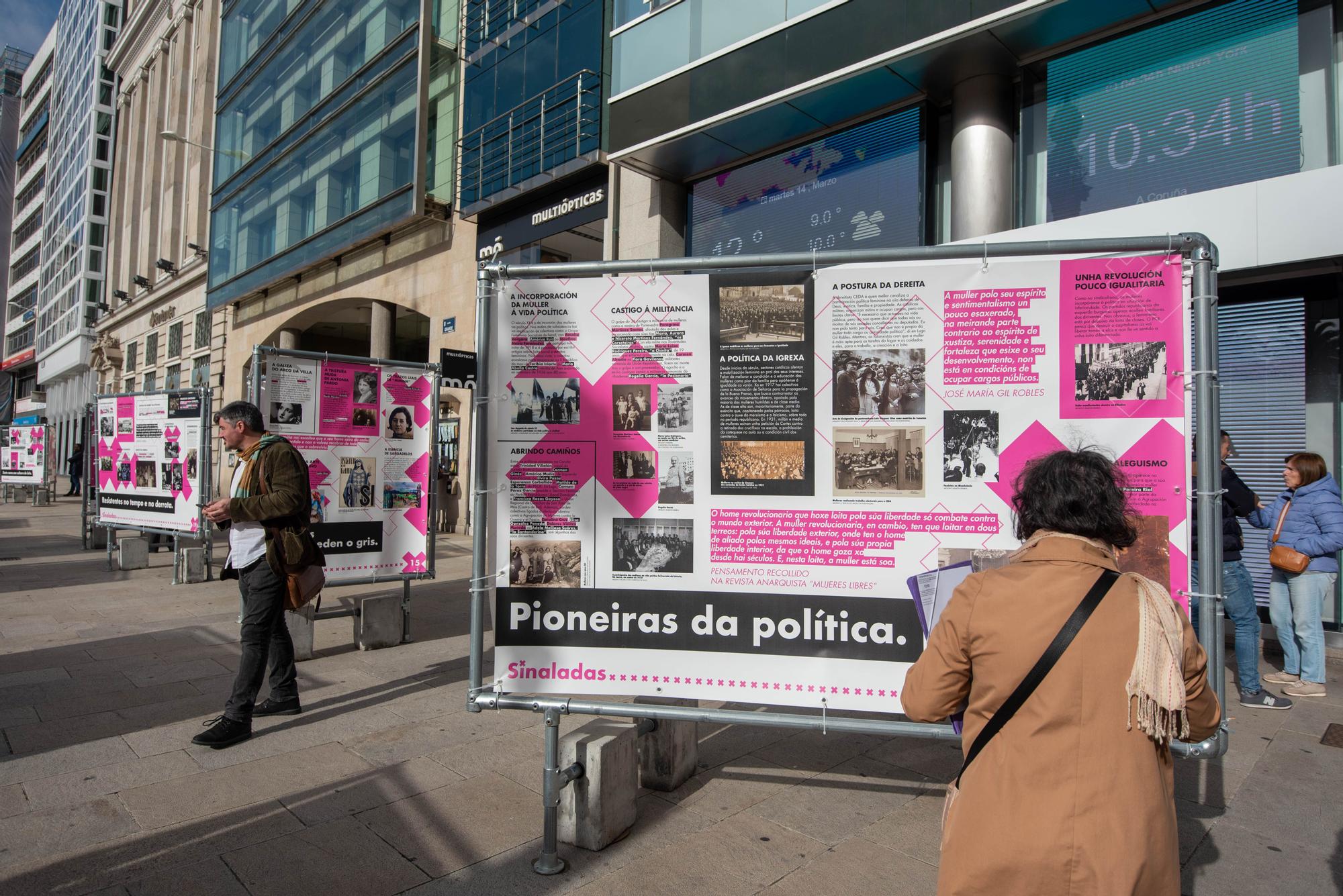 Exposición 'Silenciadas' en el Obelisco