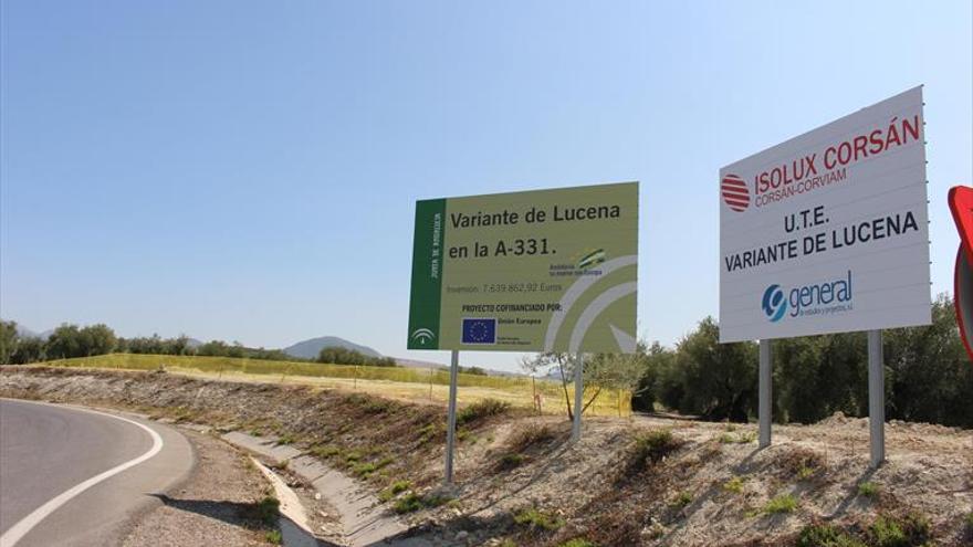 Paralizadas las obras de la Variante A-331 en Lucena