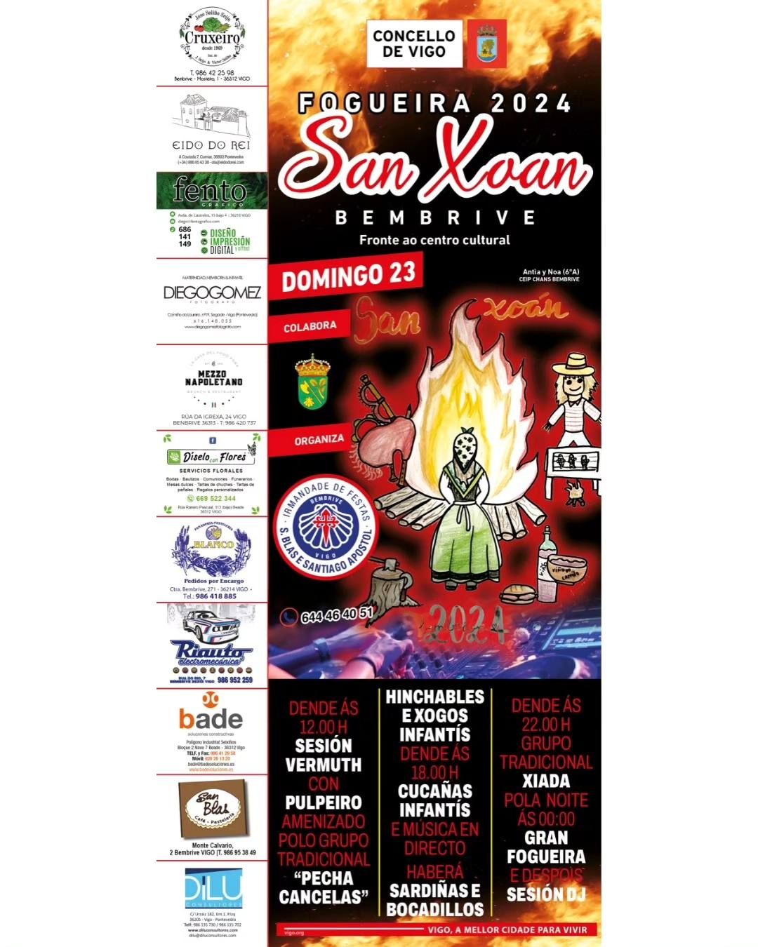 Programas de las fiestas de San Juan en Vigo 2024