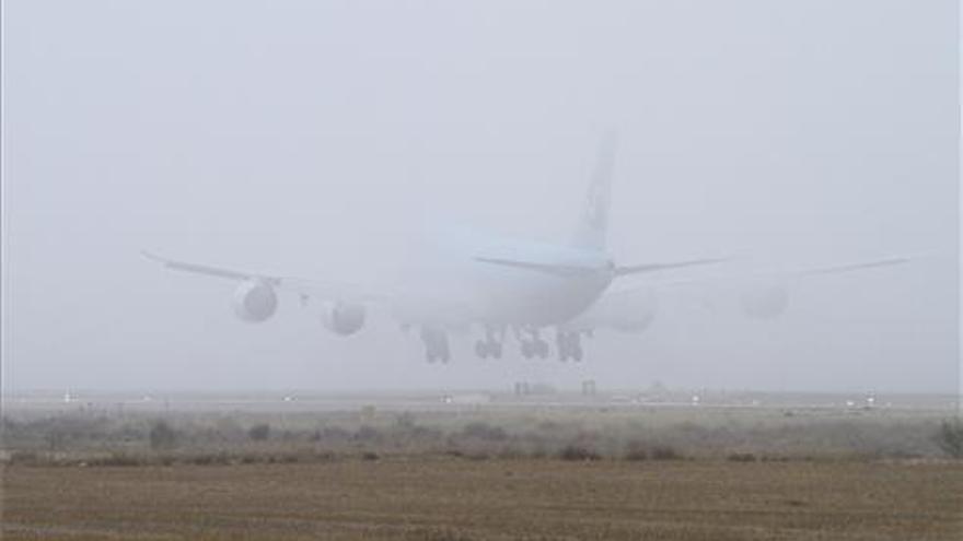 Segundo día consecutivo de retrasos por la niebla en Badajoz