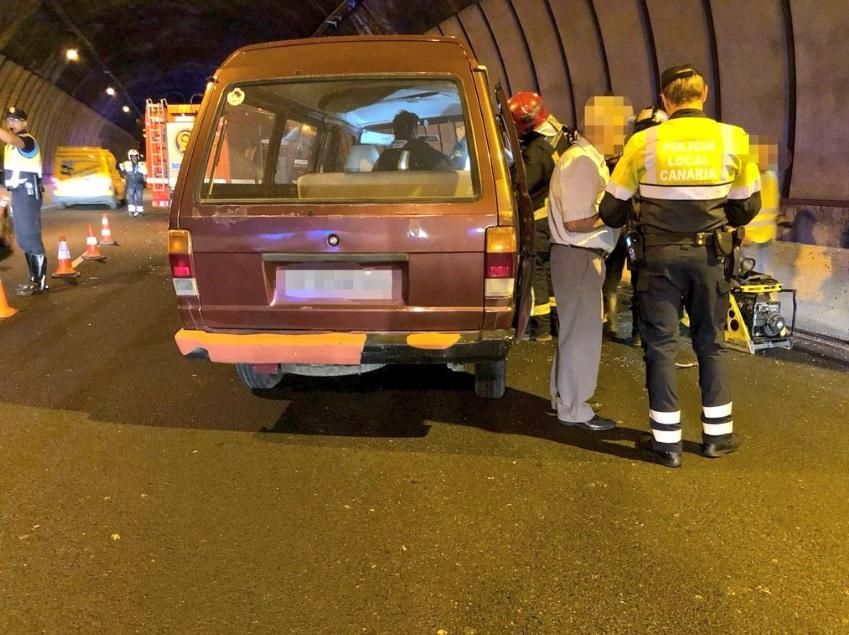 Accidente múltiple en el túnel de Julio Luengo