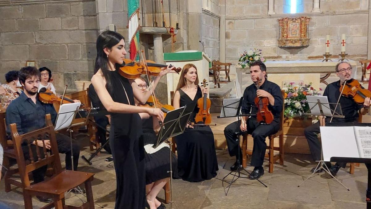 Un momento del concierto en el Monasterio de Santa Marta de Tera.