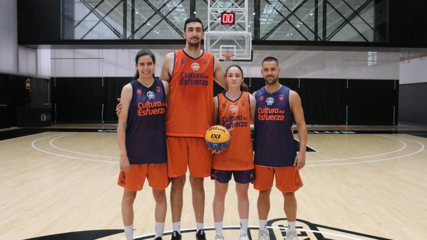 Los equipos del Valencia BC, preparados para  L’Alqueria del Basket Open 3x3