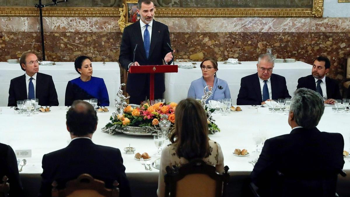 El Rey, durante su discurso