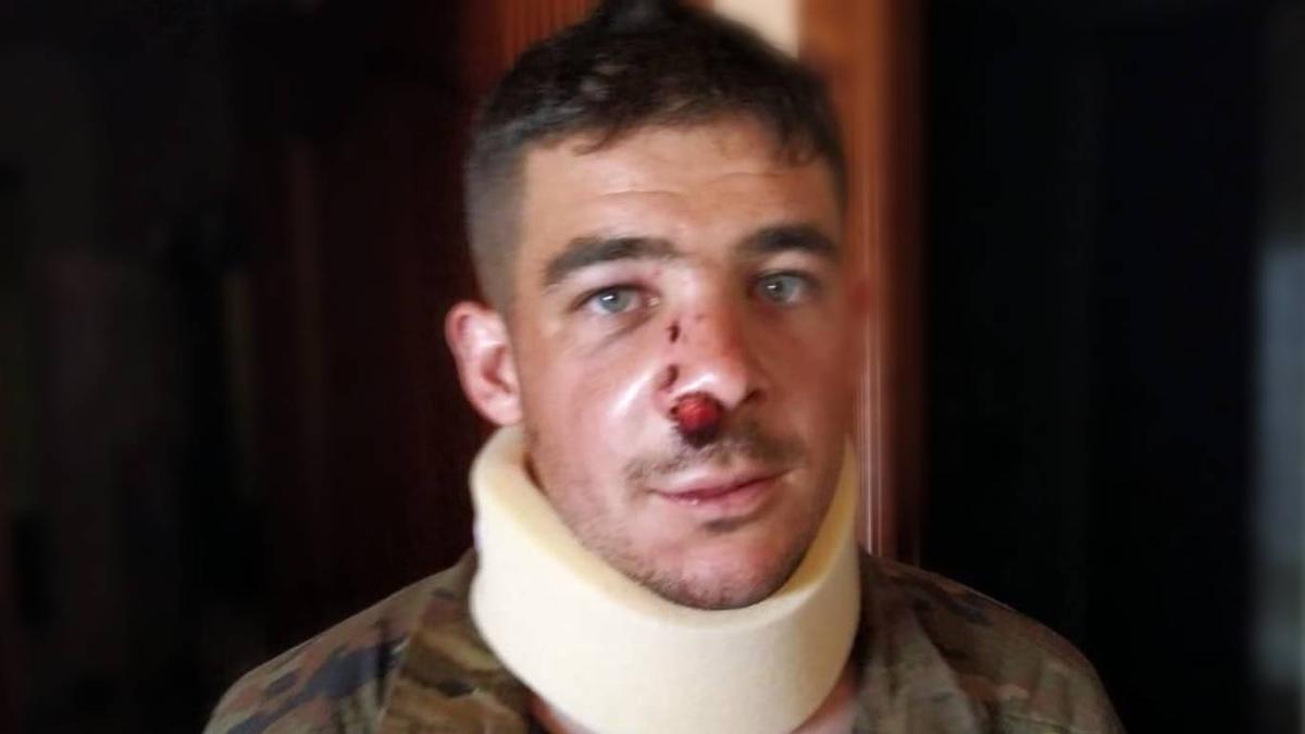 El soldado Rafael García estaba empezando su carrera militar cuando el accidente de Cerro Muriano truncó su andadura.