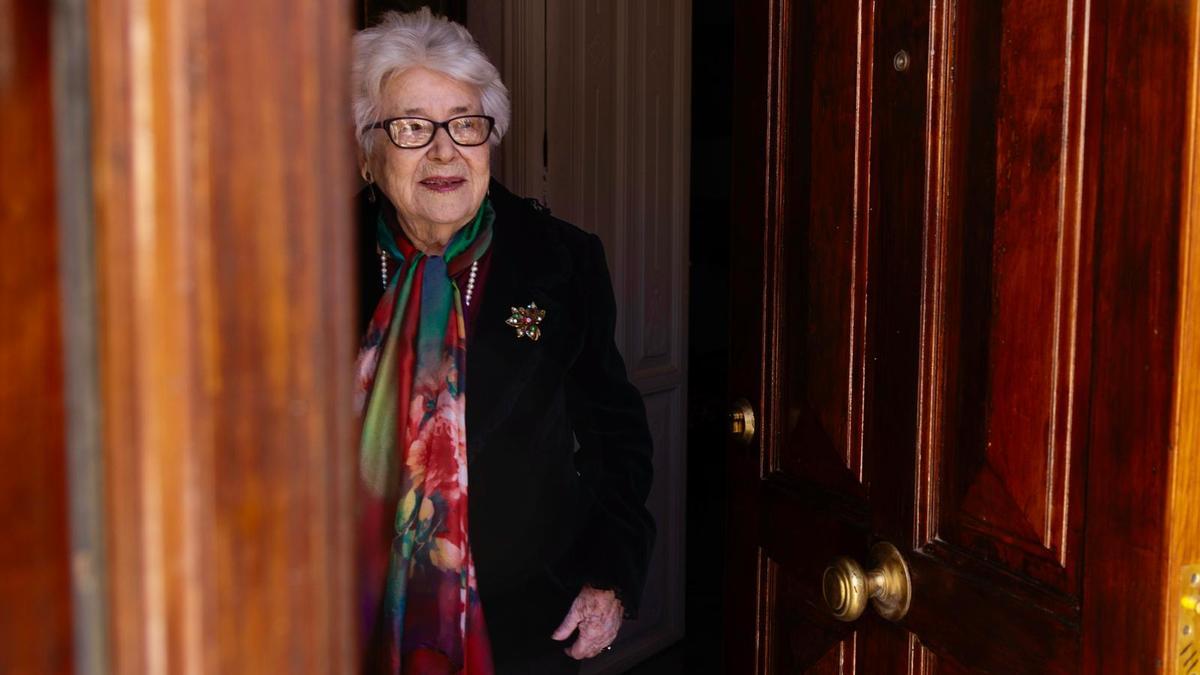 María Teresa Cervantes, en una de sus últimas apariciones.