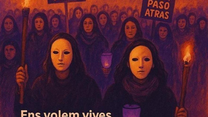 Cientos de personas protestan en Alicante contra la violencia machista y recuerdan las 42 mujeres asesinadas en el último año