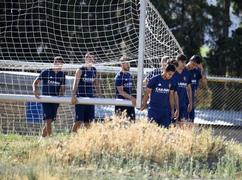 Entrenamiento del Real Zaragoza en la Ciudad Deportiva