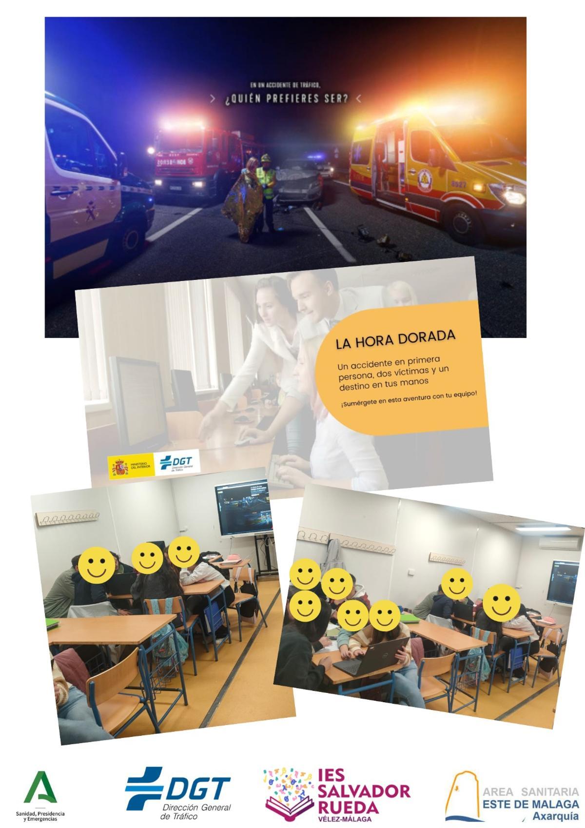 Cartel elaborado para promocionar el escape room en el IES Salvador Rueda, de Vélez-Málaga