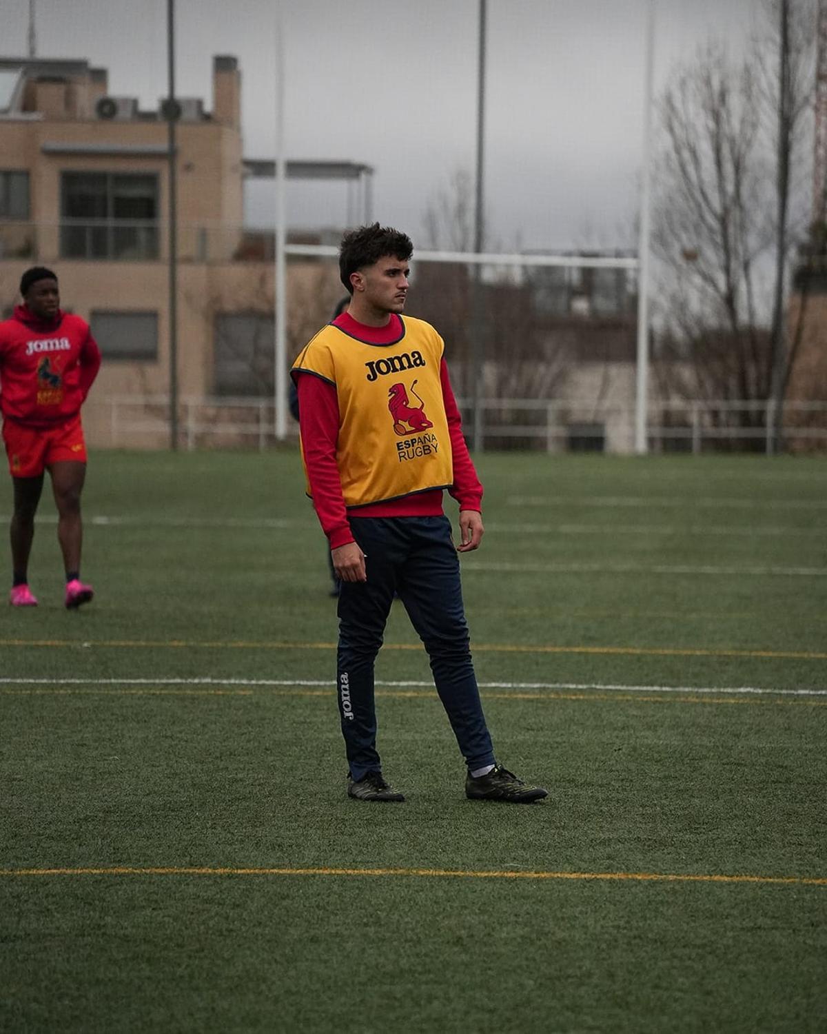 Oriol Marsinyac, en un entrenament amb la selecció espanyola