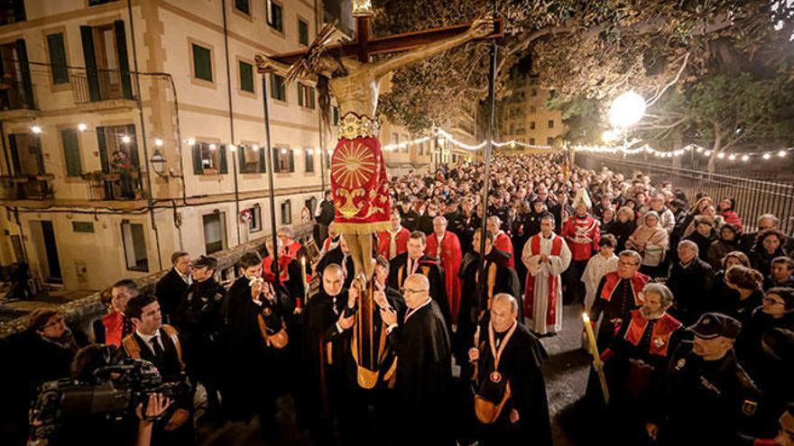 Restricciones de tráfico en el centro de Palma por la procesión de la Sang