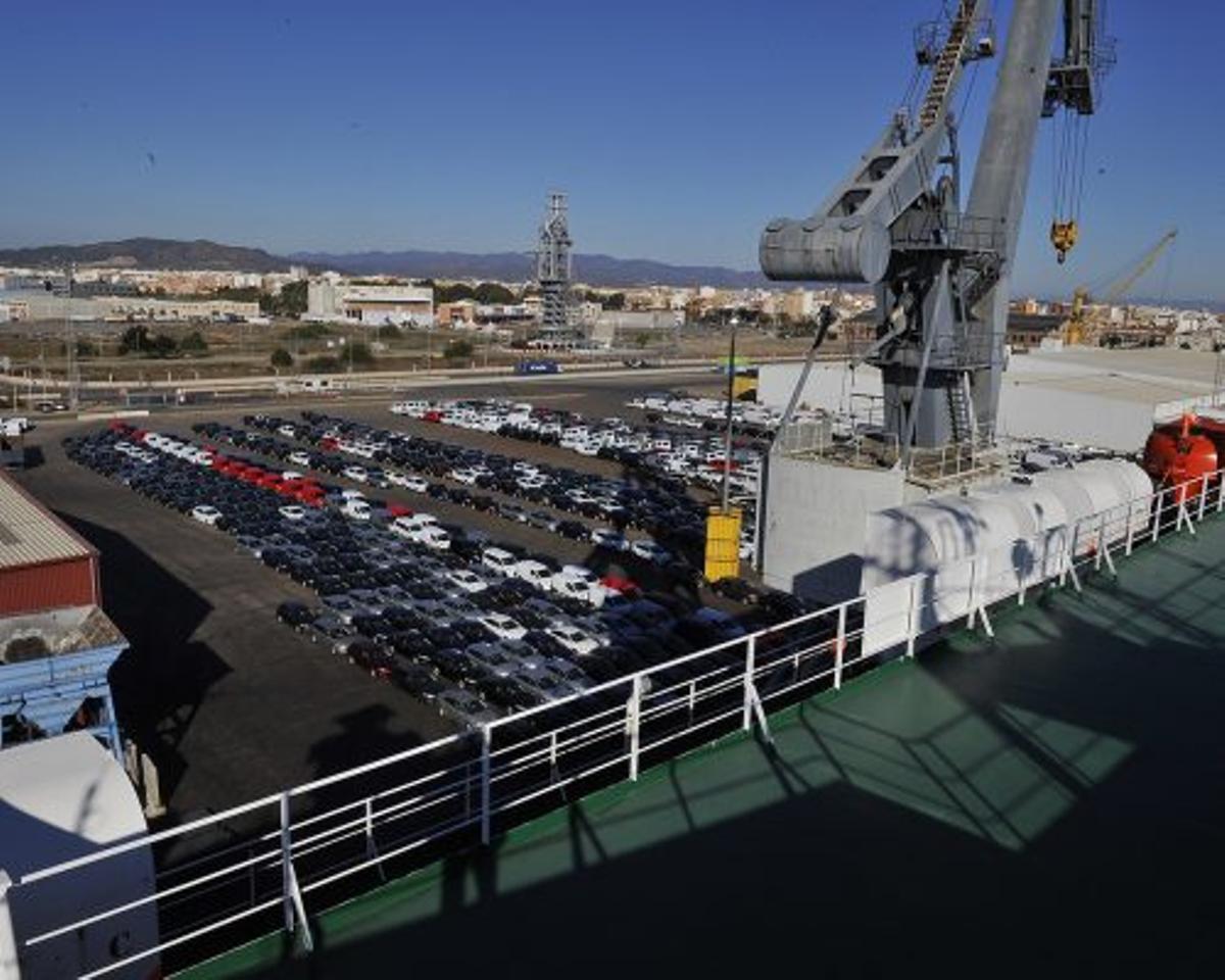 Imagen de la concesión de Noatum en el puerto de Sagunt.