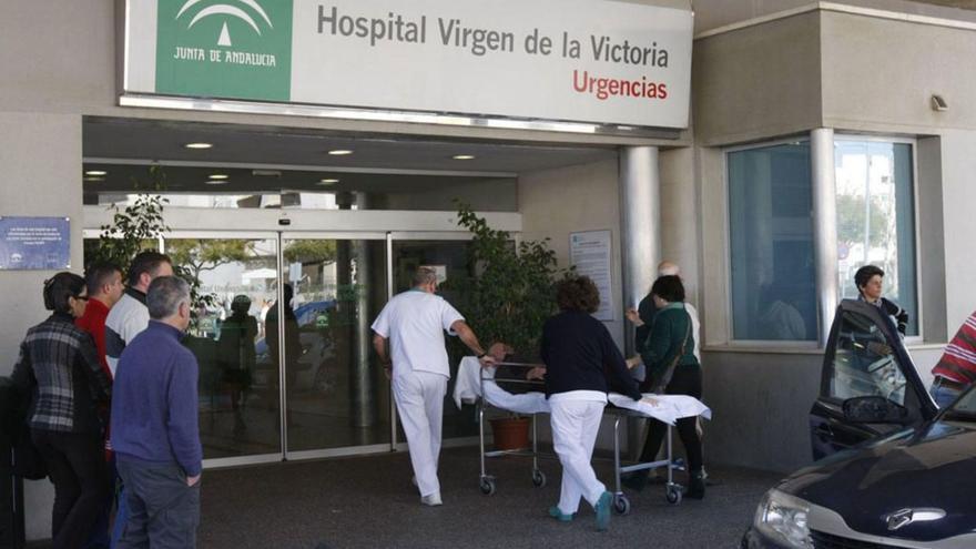 Entrada del Servicio de Urgencias del Hospital Virgen de la Victoria.