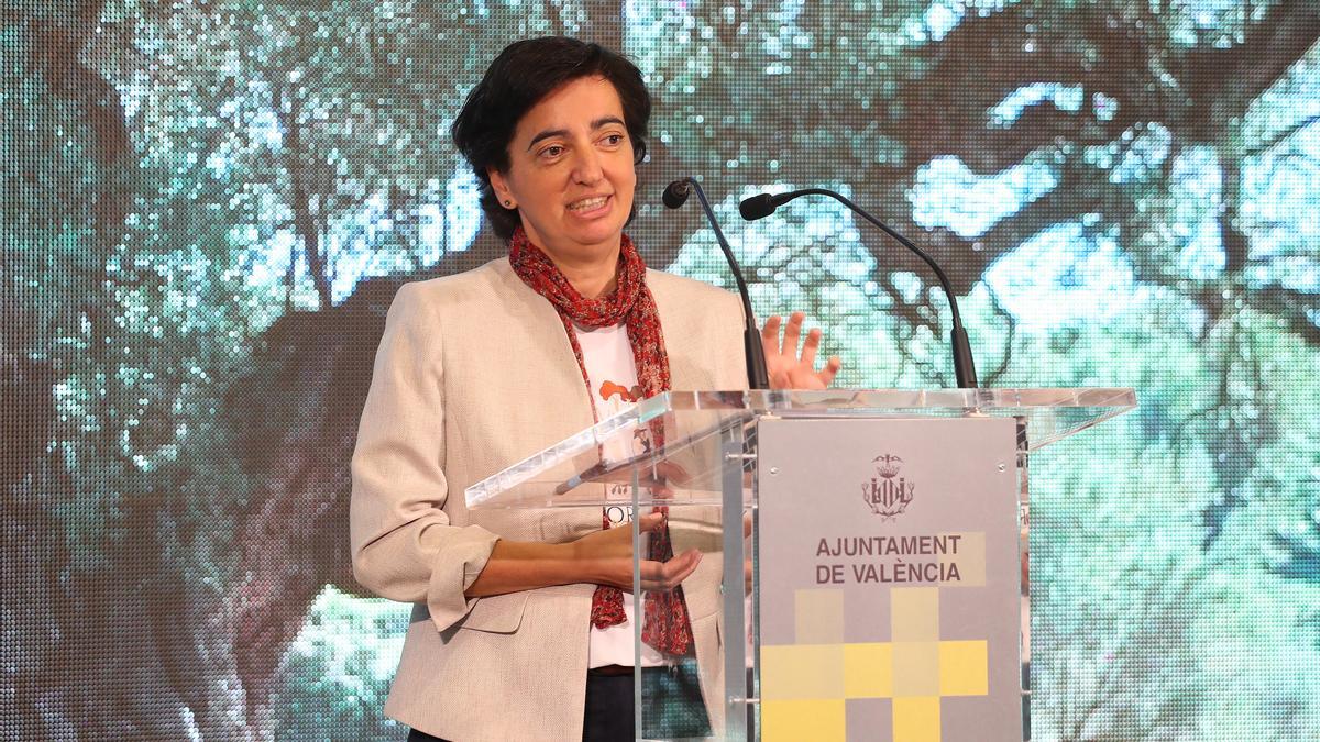 Marta Pedrajas, durante su intervención en la jornada organizada por el Cemas.