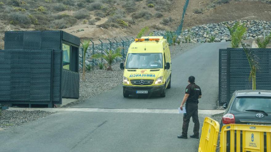 Una ambulancia, durante un servicio.