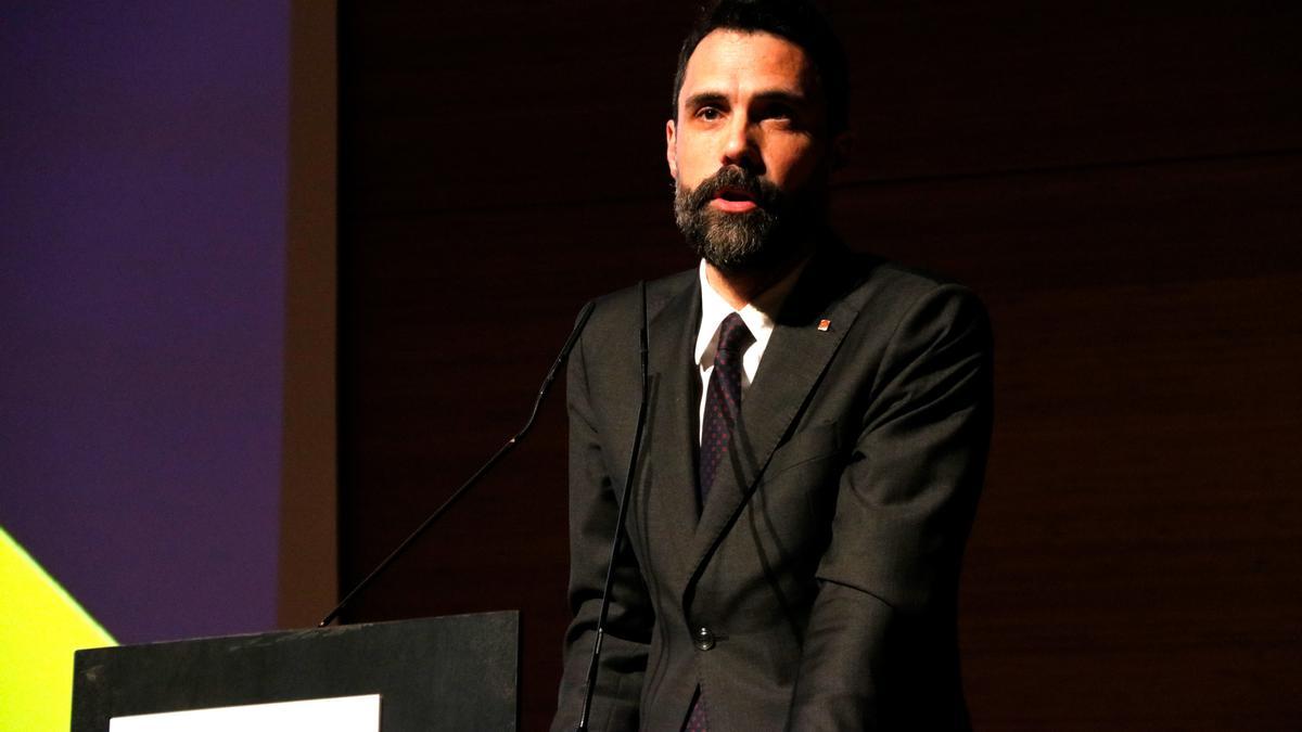 Roger Torrent a la Trobada d’Associacions de Comerciants de Catalunya, celebrada a Reus