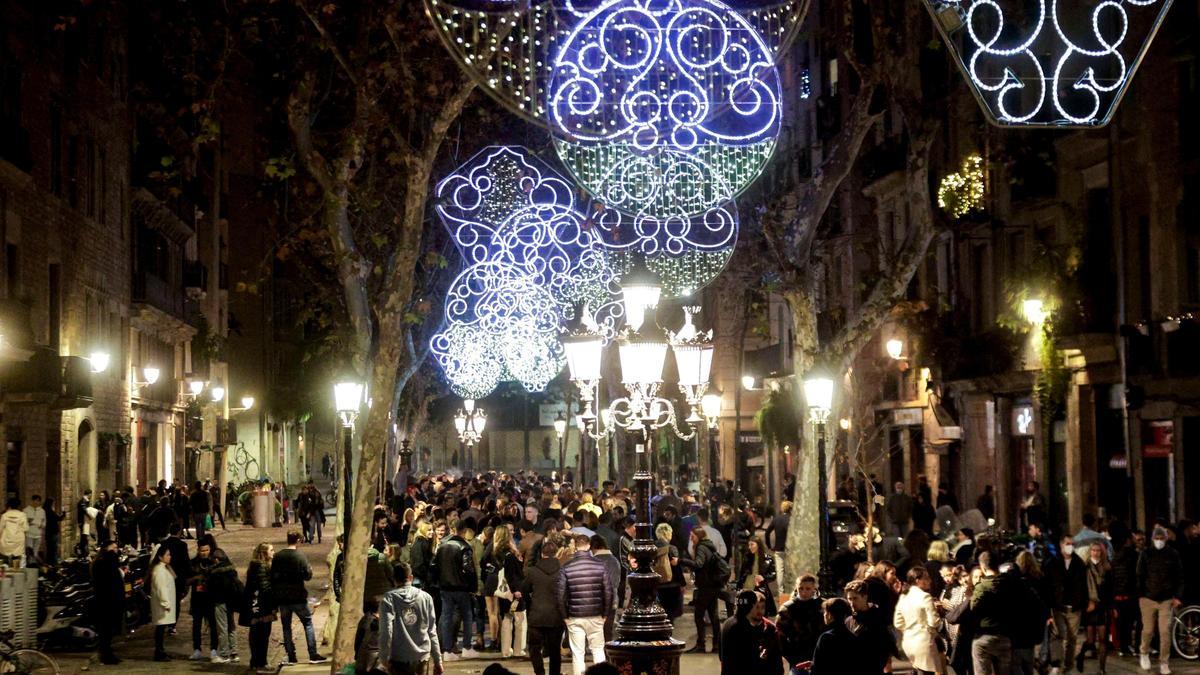 Una imagen de la Nochevieja del año pasado en Barcelona.