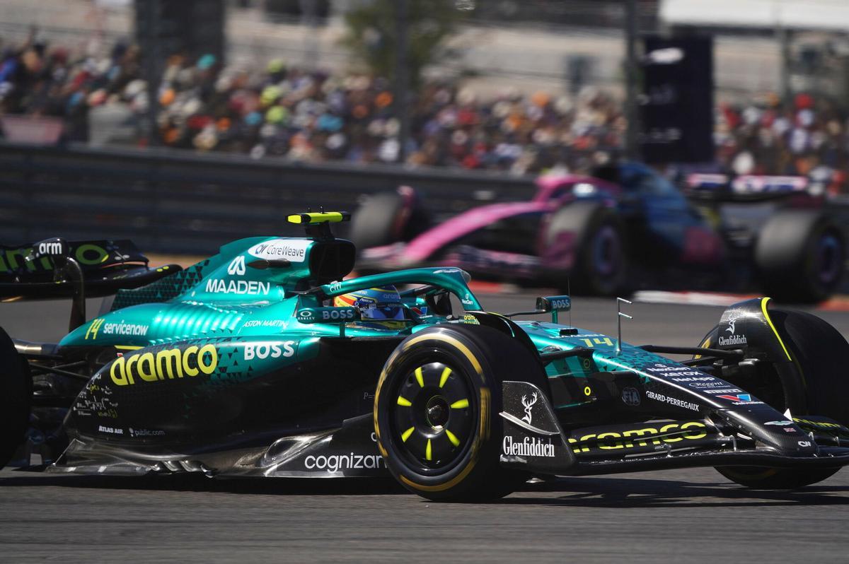 Fernando Alonso, en una carrera