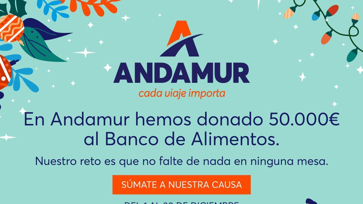 Andamur dona 50.000 euros al Banco de Alimentos