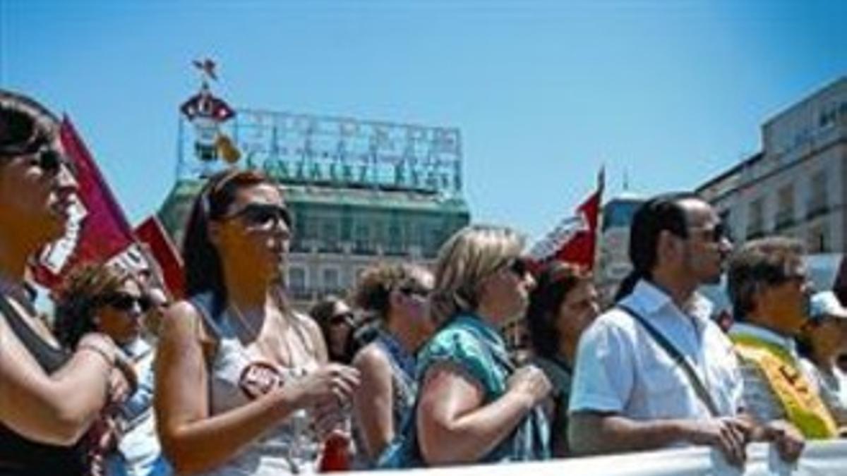 Protesta de los trabajadores de Viajes Marsans el pasado 22 de mayo.