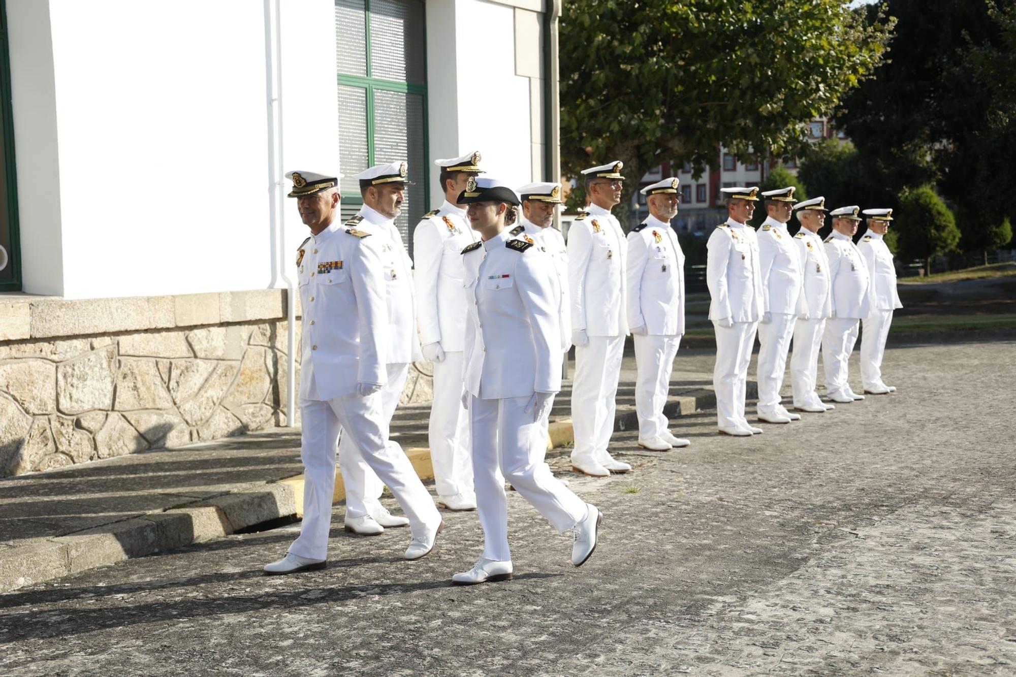 Leonor conoce de primera mano la Escuela Naval de Marín