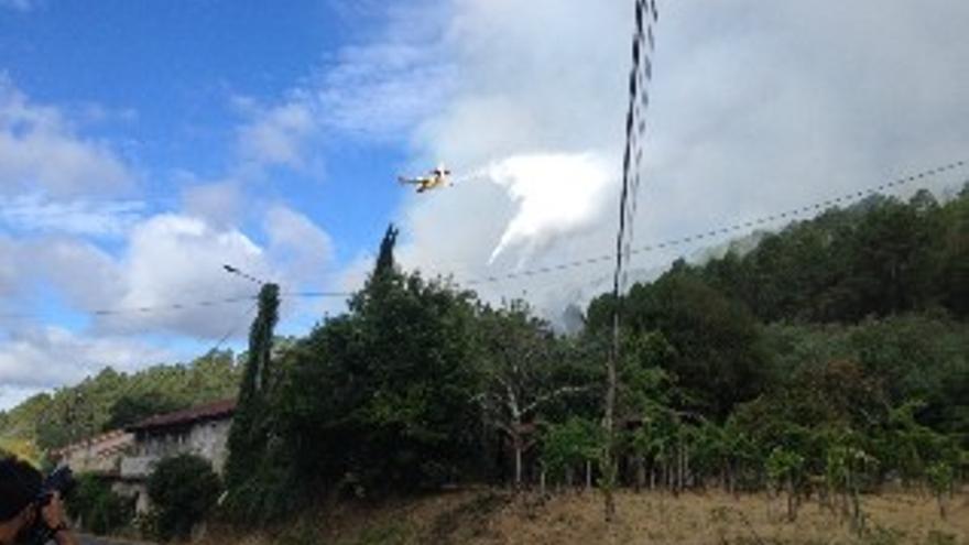 El incendio de Palmés avanza hacia Untes