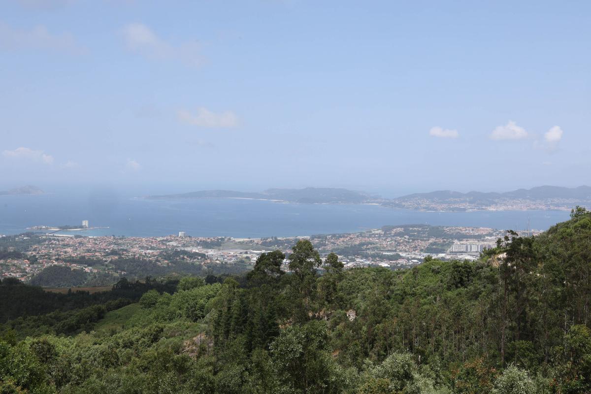 Vigo, Monte Cepudo. Vistas de la ciudad desde el mirador