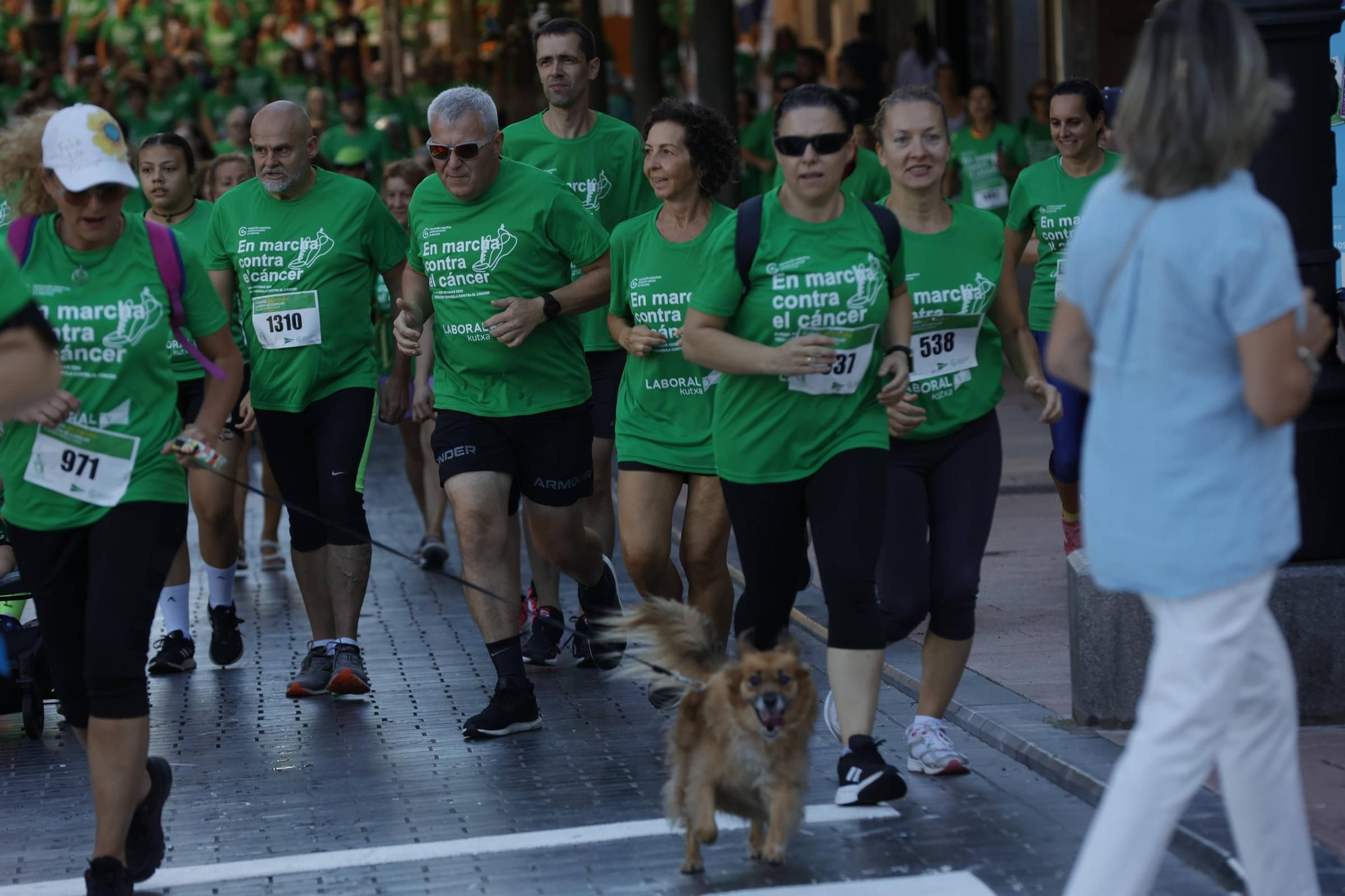 Marea verde de 1.500 corredores contra el cáncer en Oviedo