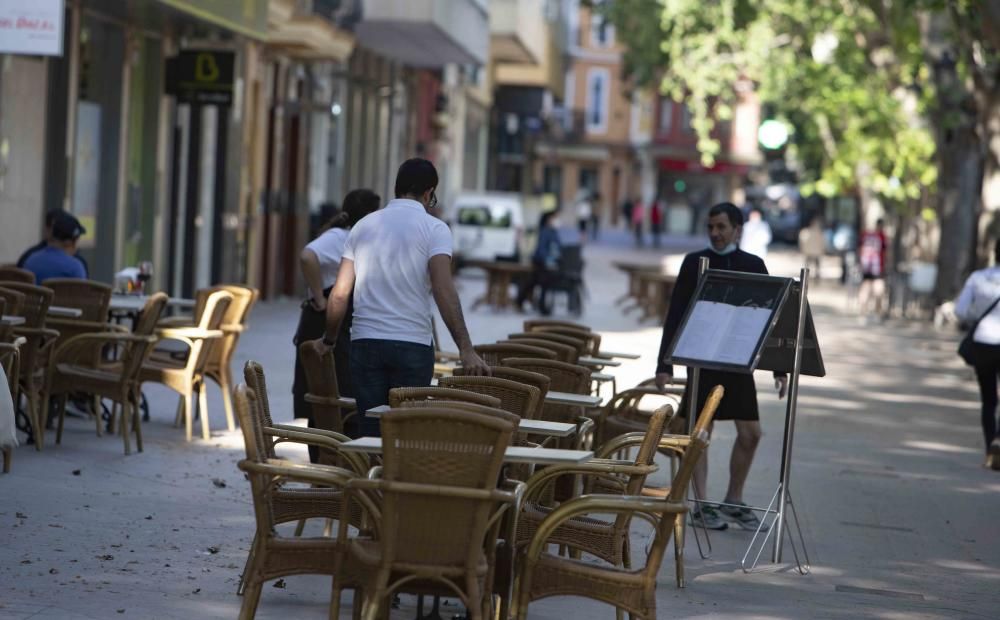 Abren las terrazas de Xàtiva i Ontinyent