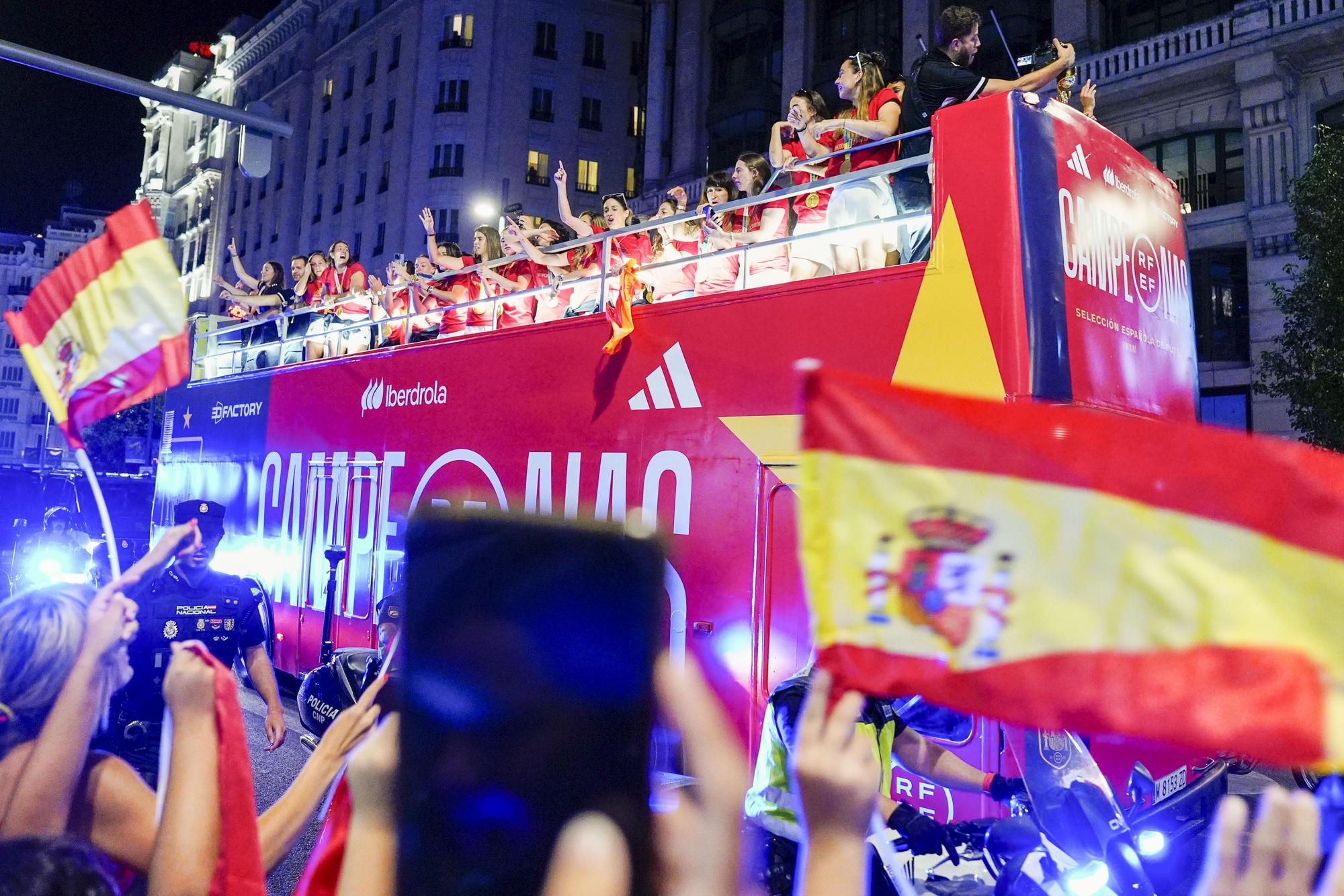 La fiesta de la selección española tras ganar el Mundial, en imágenes