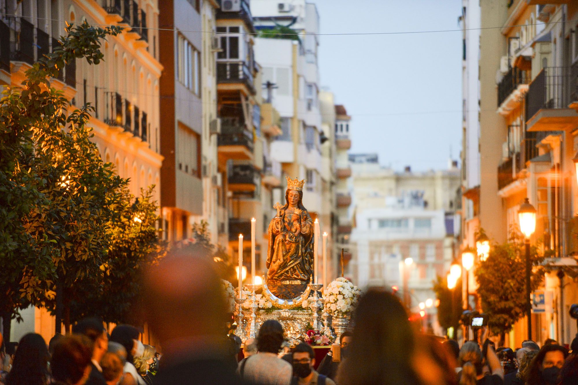 Traslado de la Virgen de la Victoria desde la Catedral de Málaga