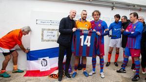 Jordi Cruyff ha participado en el homenaje a su padre Johan en Sitges