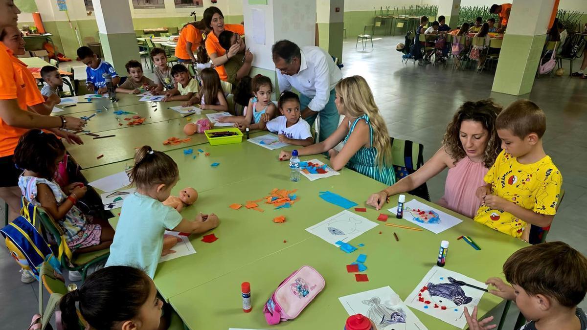 Participantes en uno de los talleres celebrado en Lorca este verano.