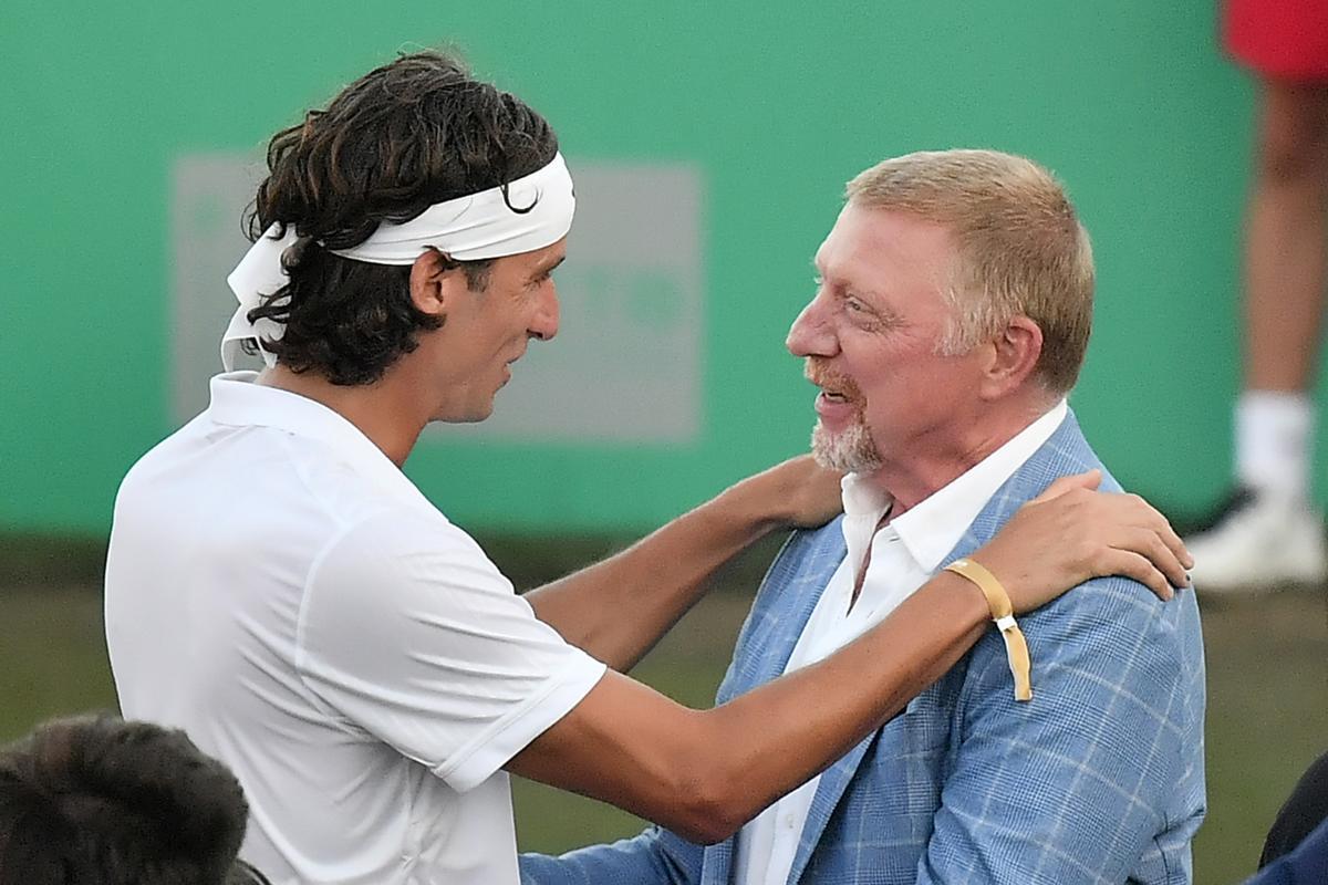 Tenis. GALA MALLORCA CHAMPIONSHIPS Feliciano López y Boris Becker