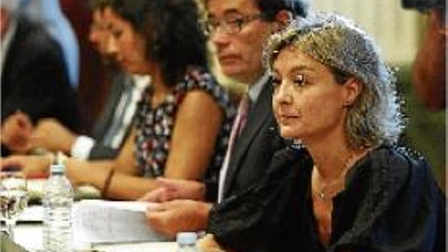 La ministra d&#039;Agricultura, Isabel García Tejerina, durant la reunió d&#039;ahir